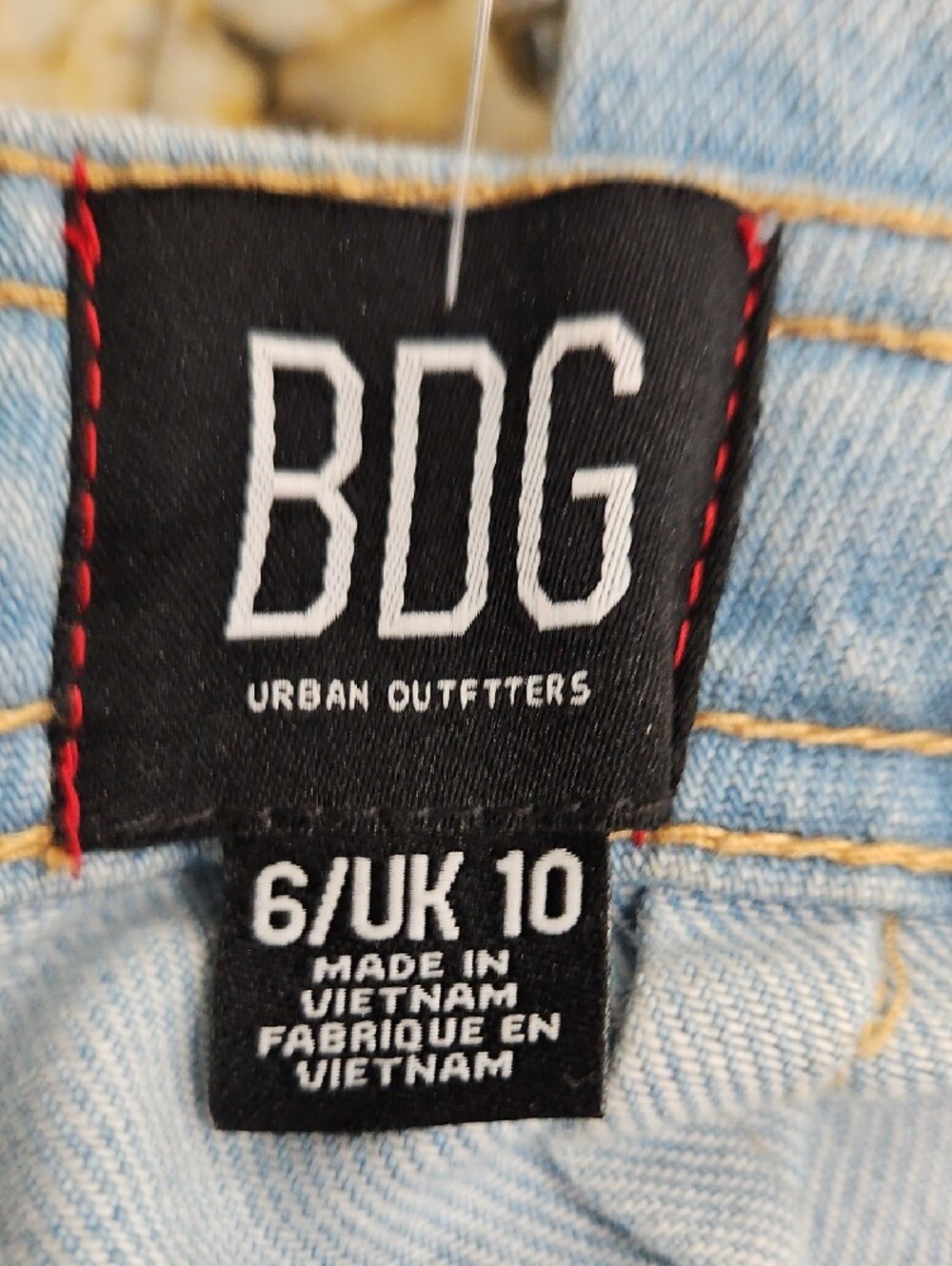 BDG Urban Outfitters  Blue Denim Overall Cross  Strap Dress. Size 6 UK 10 - Picture 4 of 7